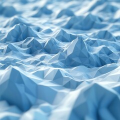 Poster - Dynamic abstract polygonal art digital landscape 3d graphic design futuristic environment aerial view visual concept