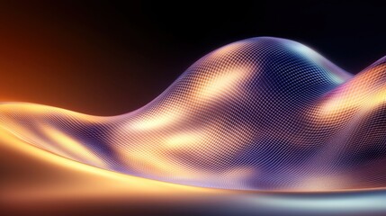 Poster - Dynamic colorful abstract matrix grids digital art contemporary design vibrant environment artistic viewpoint