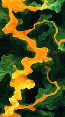Poster - Dynamic alien energy streams abstract background digital art vivid colors creative environment modern viewpoint
