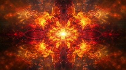 Poster - Electric abstract background featuring fiery patterns digital art colorful environment vibrant viewpoint for creative inspiration