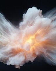 Poster - Explosive color bursts abstract art digital creation modern aesthetic vibrant environment artistic viewpoint