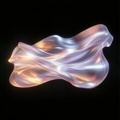 Poster - Dynamic energy particle trails in a digital abstract background futuristic design conceptual art dark environment