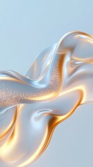Poster - Dynamic energy waves abstract background digital art modern design futuristic concept high-tech environment