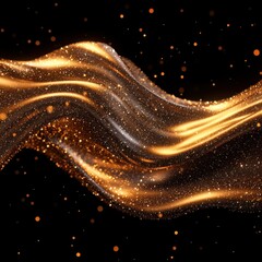 Poster - Dynamic particle flow abstract art digital space visual content vibrant environment artistic viewpoint modern concept