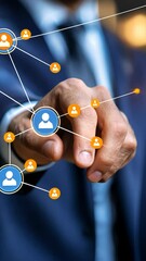 Networking,  Business Connections, Digital Interaction, Global Reach,  Modern Technology,  Strategic Partnerships