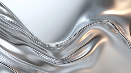 Poster - Fluid motion of liquid metal textures abstract background digital art elegant environment close-up view modern concept