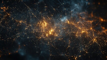 Poster - Abstract Data Network Visualization with Bright Nodes and Connections