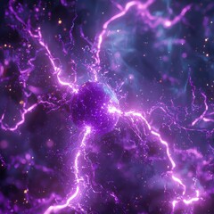 Poster - Futuristic plasma design digital abstract background modern art cosmic environment close-up view visual concept