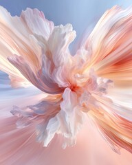 Poster - Dynamic abstract cosmic texture digital art vivid colors creative environment visual concept