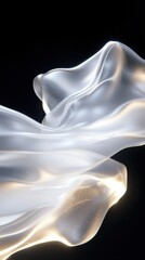 Poster - Dynamic energy wave patterns abstract digital background visual art dark environment close-up view conceptual design