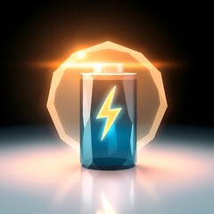 3d render of a glowing symbol glittering golden