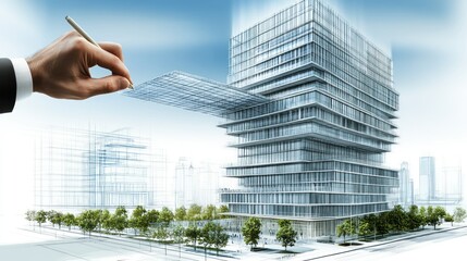 Poster - Architectural Design: Modern Building Concept