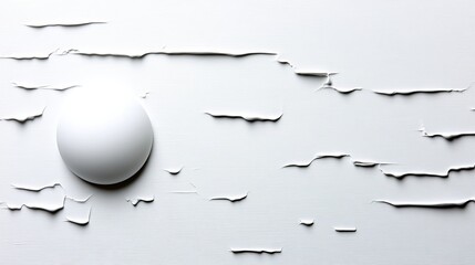 Aufkleber - Abstract Sphere in Textured Landscape 