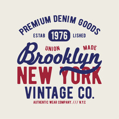 Aufkleber - vintage style tee print design as vector with letters