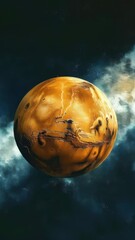 Poster - Exploring the Mysteries of an Abstract Martian Landscape in a Cosmic Realm