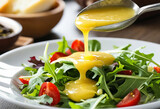 Homemade honey mustard salad dressing