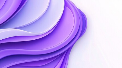 Poster - Abstract Purple Wave Background Isolated on White for Design Use