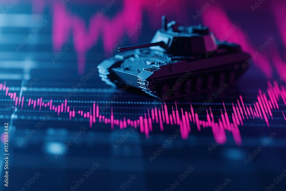 Military budget increasing with stock market showing growth potential