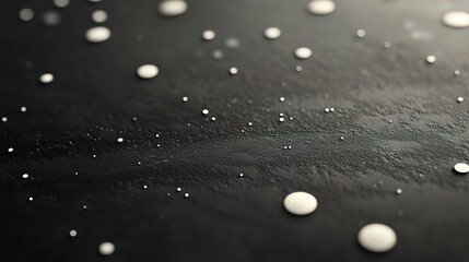 Poster - Modern Abstract Minimalist Background with White Dots on Black
