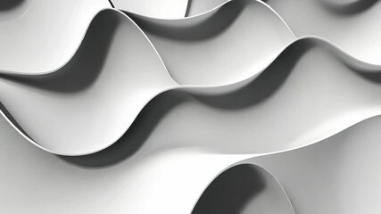 Poster - Wavy textures and fluid shapes highlight modern design and abstract artistry in a striking visual arrangement