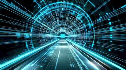Poster - Digital Tunnel: A Journey Through Cyberspace