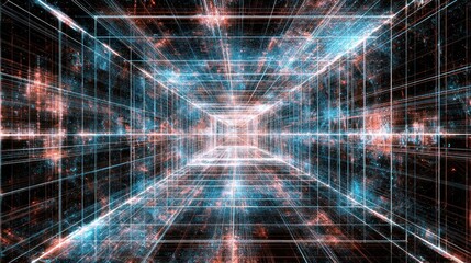 Poster - Digital Corridor: A Journey Through Cyberspace