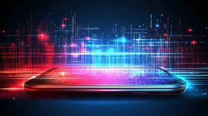 Poster - Digital  Revolution: Smartphone and  Abstract Data Streams