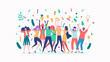© Zobi - Professional Team Working Landing Page Template with Happy People Tossing Ideas