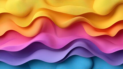 Abstract colorful wavy layers background.