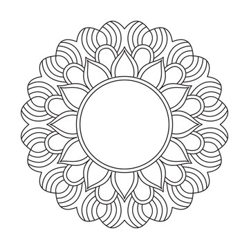 Ornamental Flower Mandala Patterns for Books