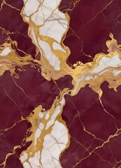 Wall Mural - Burgundy and gold marble texture