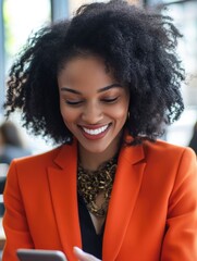 Canvas Print - Smiling Businesswoman