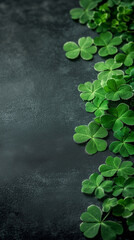 Wall Mural - St patricks day holiday background with copy space illustration