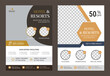 © Prokash Cuch - hotel and resorts Travel Flyer template design Travel Flyer Layout
