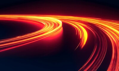 Wall Mural - Abstract Light Trails