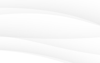 Fototapete - White abstract waves background curve design wave