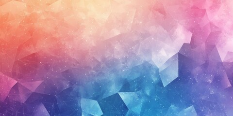 Poster - a colorful background with a blue and pink gradient. the background is filled with stars and the col