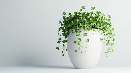 3d ivy plant on white background UHD wallpaper
