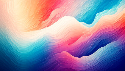 Wall Mural - colorful abstract waves conveying emotion and energy