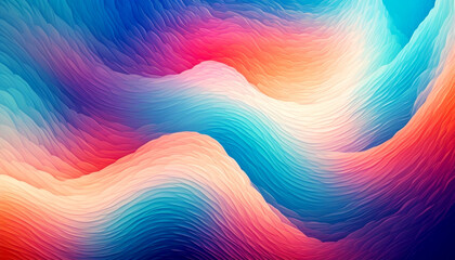 Wall Mural - swirling colors create a vibrant abstract landscape at dusk