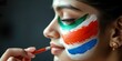 © drizzlingstarsstudio - A girl painting her face with the colors of the Indian flag , Ultra Realistic , HD 8k, --ar 2:1 --v 6.1 Job ID: 84cd311d-7778-4fd2-898e-630433f0c80c