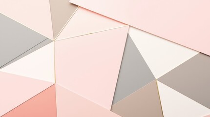 Leinwandbilder - Modern geometric patterns in soft colors inspire creativity in design and decor