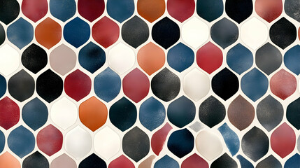 Wall Mural - Abstract colorful mosaic tile pattern background for design.