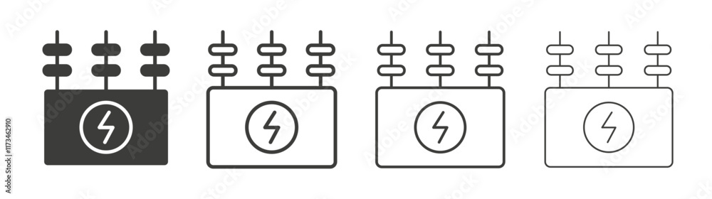 Transformer icon collection for website design, app, UI design. Stock ...