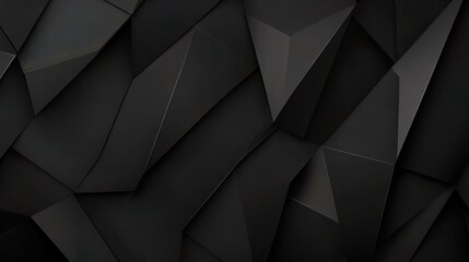 Poster - Abstract Black Geometric Shapes for Web Design and Banners