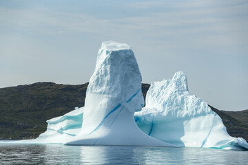 Wall Mural - Große Eisberge und Gletscher in Grönland bei Ilulissat in der Diskobucht