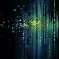 Poster - explore an abstract visual representation of data featuring vibrant colors, dynamic patterns, and ca