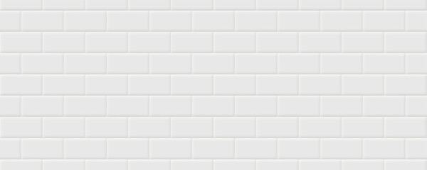 Poster - white tiles on wall, vector illustration