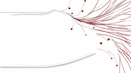 abstract data flow, network connection, digital technology, white background, website banner.
