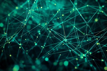 Poster - explore a captivating abstract network design that symbolizes digital connections and business innov